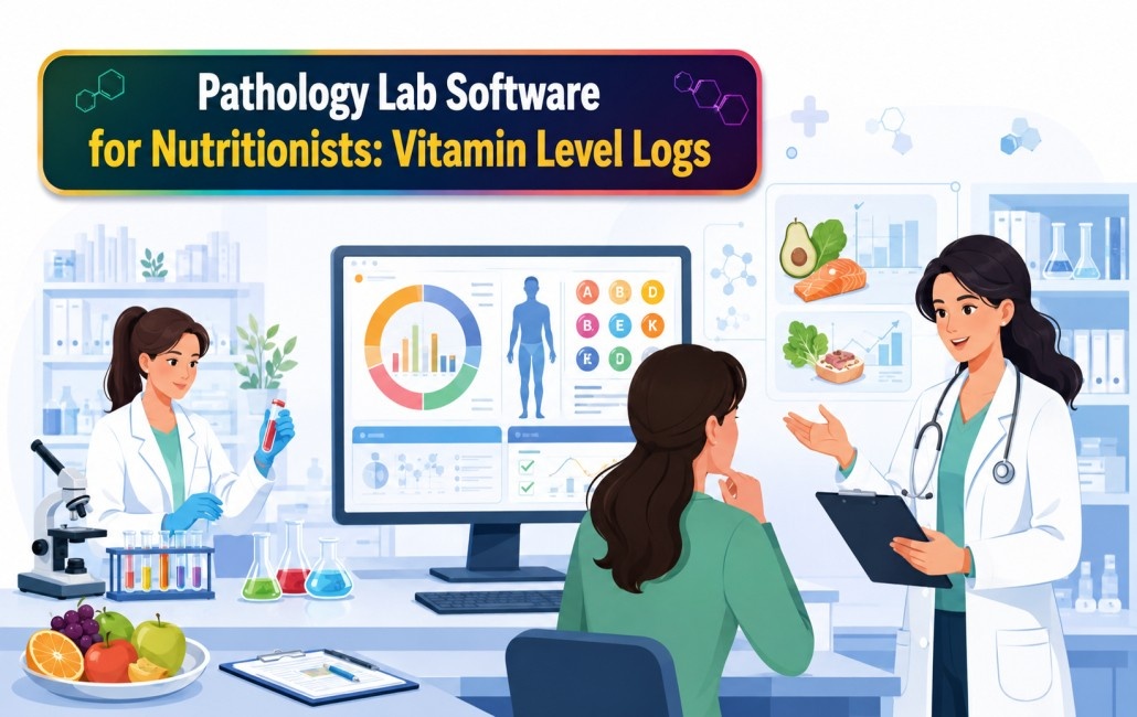 Pathology Lab Software for Nutritionists: Vitamin Level Logs
