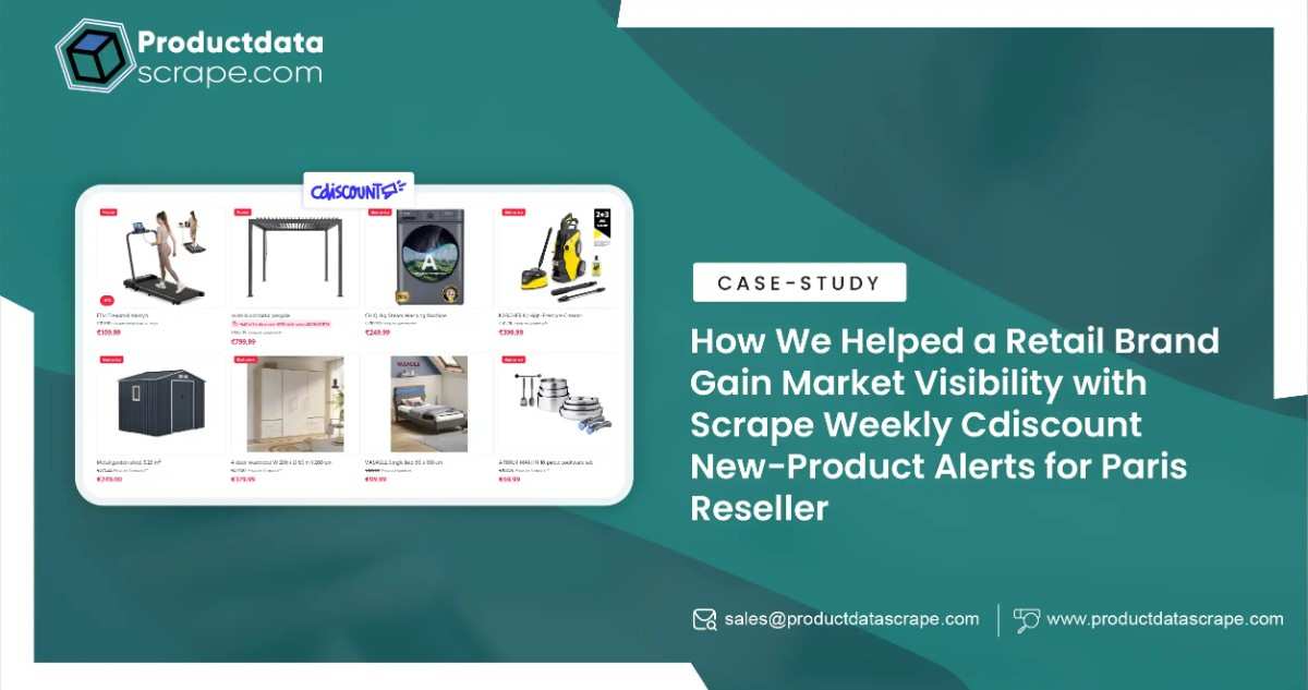 Scrape Weekly Cdiscount New-Product Alerts for Paris Reseller