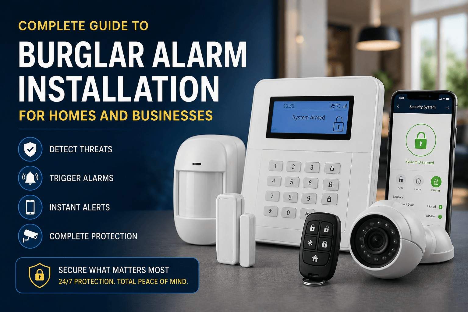 Complete Guide to Burglar Alarm Installation for Homes and Businesses