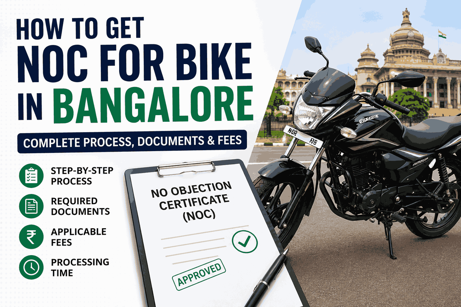 How to Get NOC for Bike in Bangalore: Complete Process, Documents, and Fees
