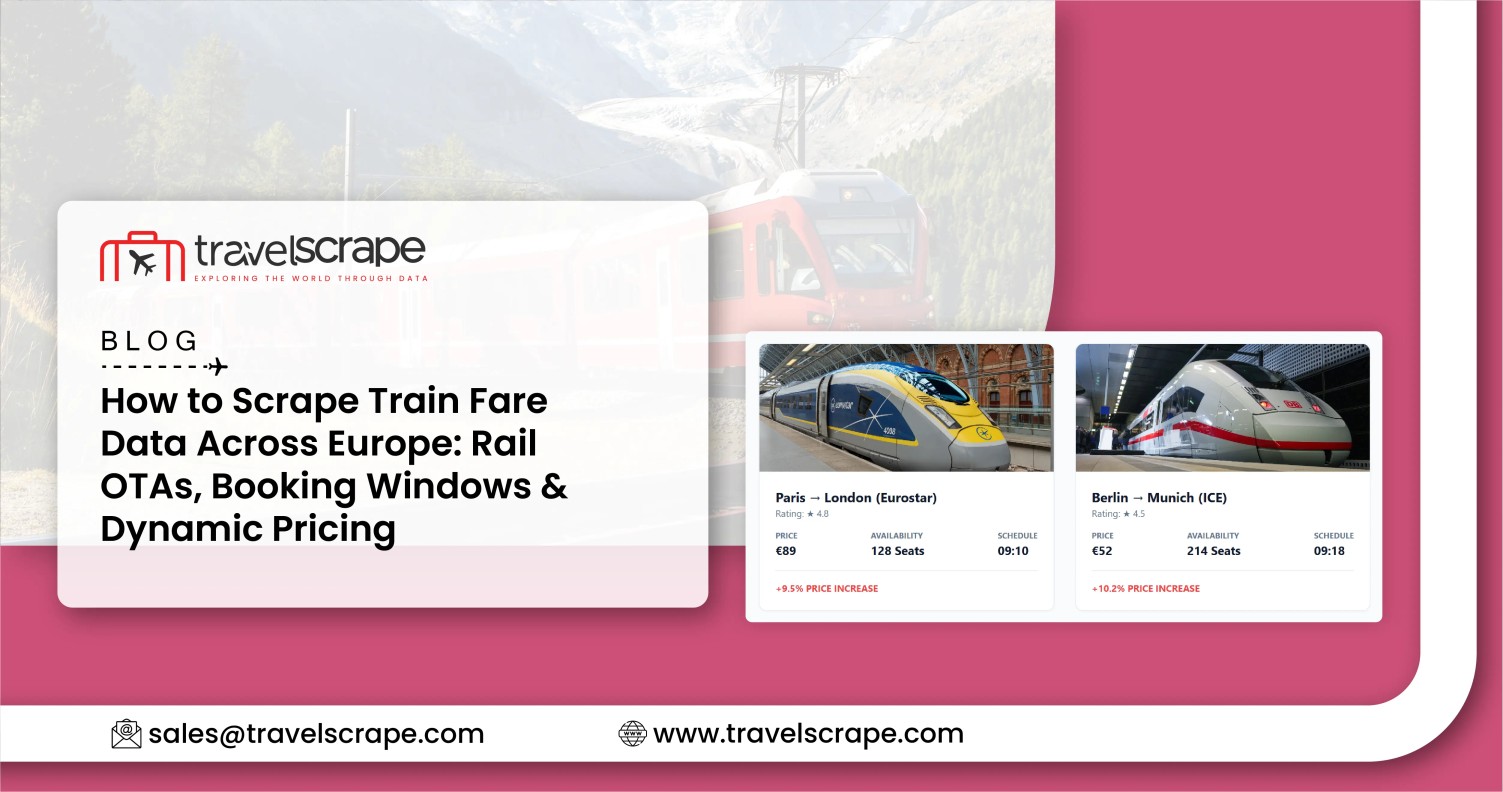 Scrape Train Fare Data Across Europe