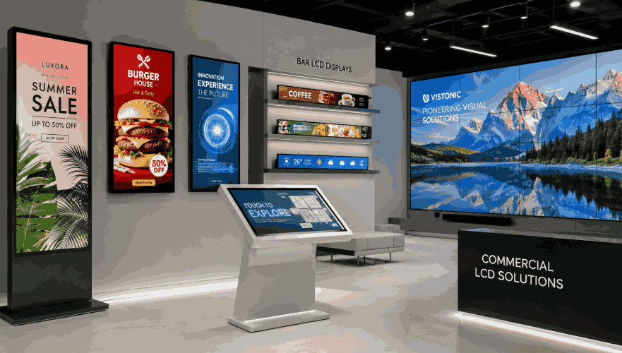 Reliable Digital Signage and Commercial LCD Display Suppliers in 2026: Samsung, LG, BOE, TCL CSOT and RSXD Compared