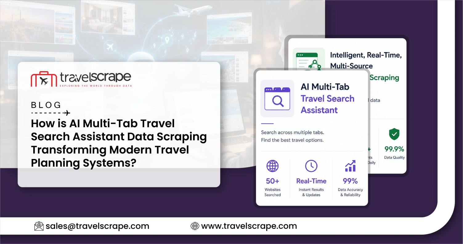 AI Multi-Tab Travel Search Assistant Data Scraping
