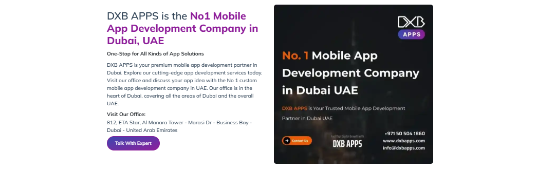 Advanced Technology Integration in DXB APPS Mobile Application Development Dubai Projects