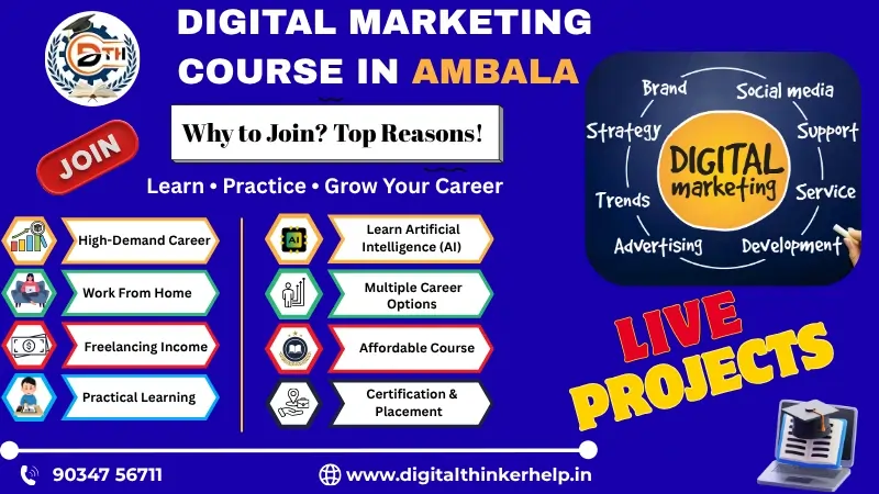 Digital Marketing Course in Ambala: Why to Join? Top Reasons