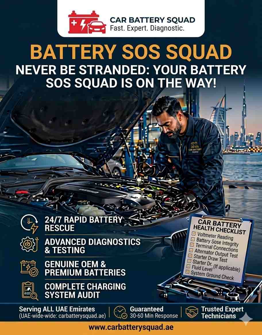 Why Car Batteries Die Faster in Dubai — And What to Do When Yours Gives Up