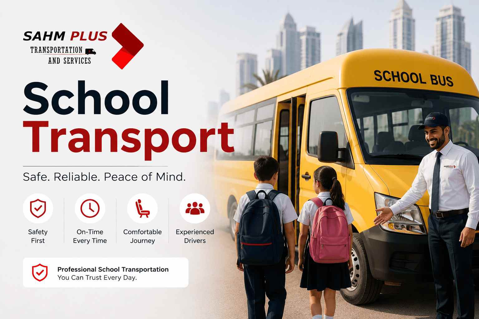 SAHM PLUS Transport – Reliable Transportation Solutions Across Qatar, Saudi Arabia & UAE
