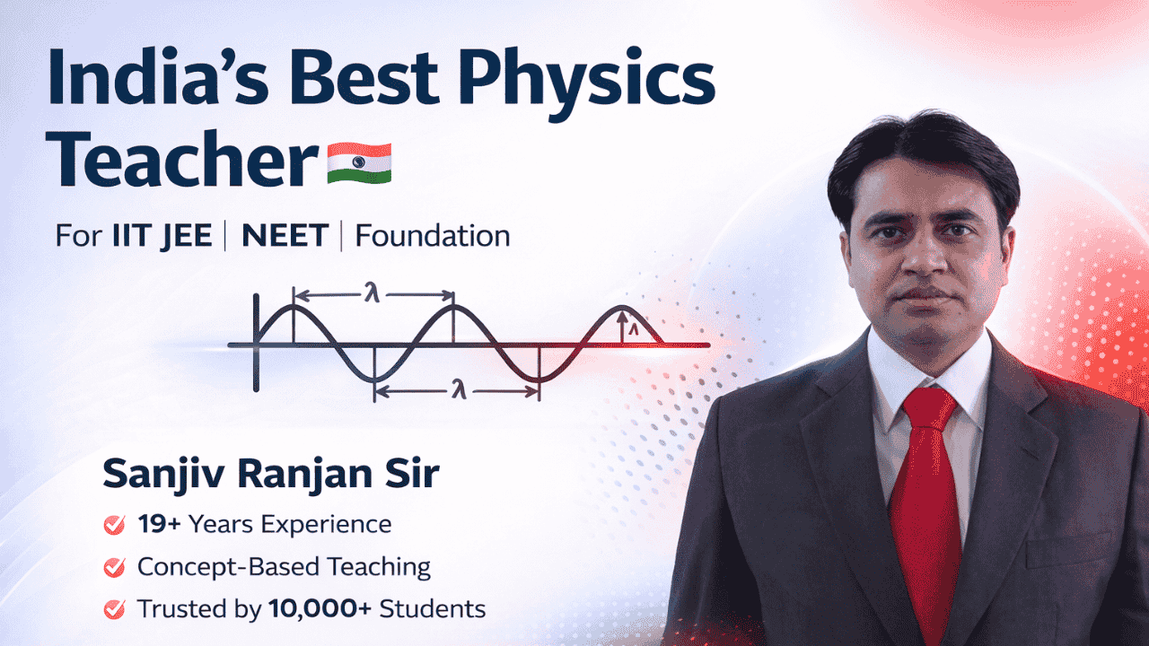 Best Physics Teacher In India For IIT-JEE, NEET & Foundation
