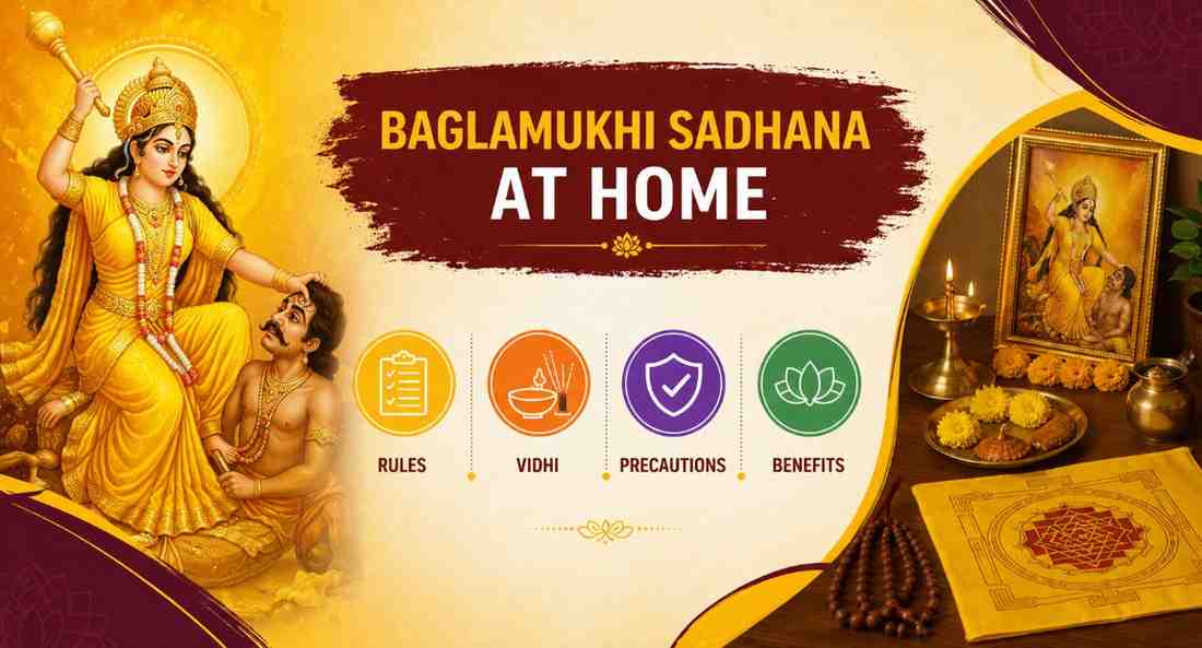 Baglamukhi Sadhana at Home: Rules, Correct Vidhi, Precautions and What the Tradition Actually Says