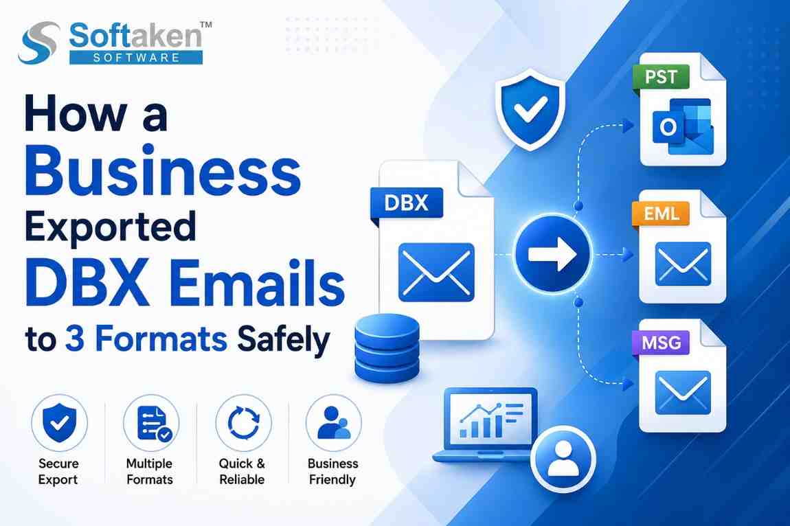 How a Business Exported DBX Emails to 3 Formats Safely