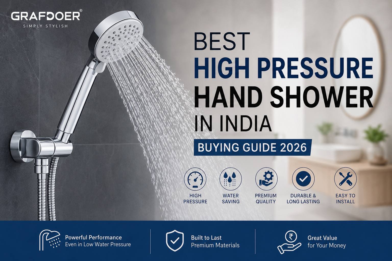 Best High Pressure Hand Shower for Indian Bathrooms: Complete Buying Guide