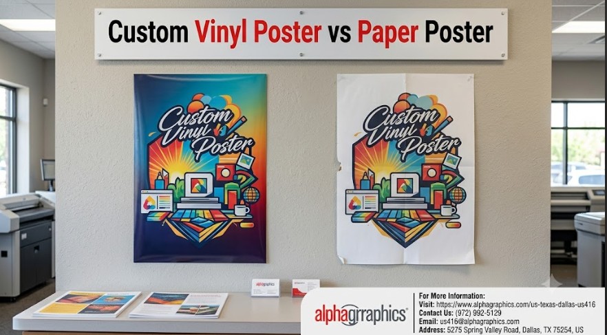 Custom Vinyl Poster vs Paper Poster