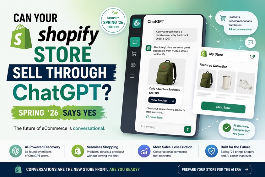 Can Your Shopify Store Sell Through ChatGPT? Spring '26 Says Yes