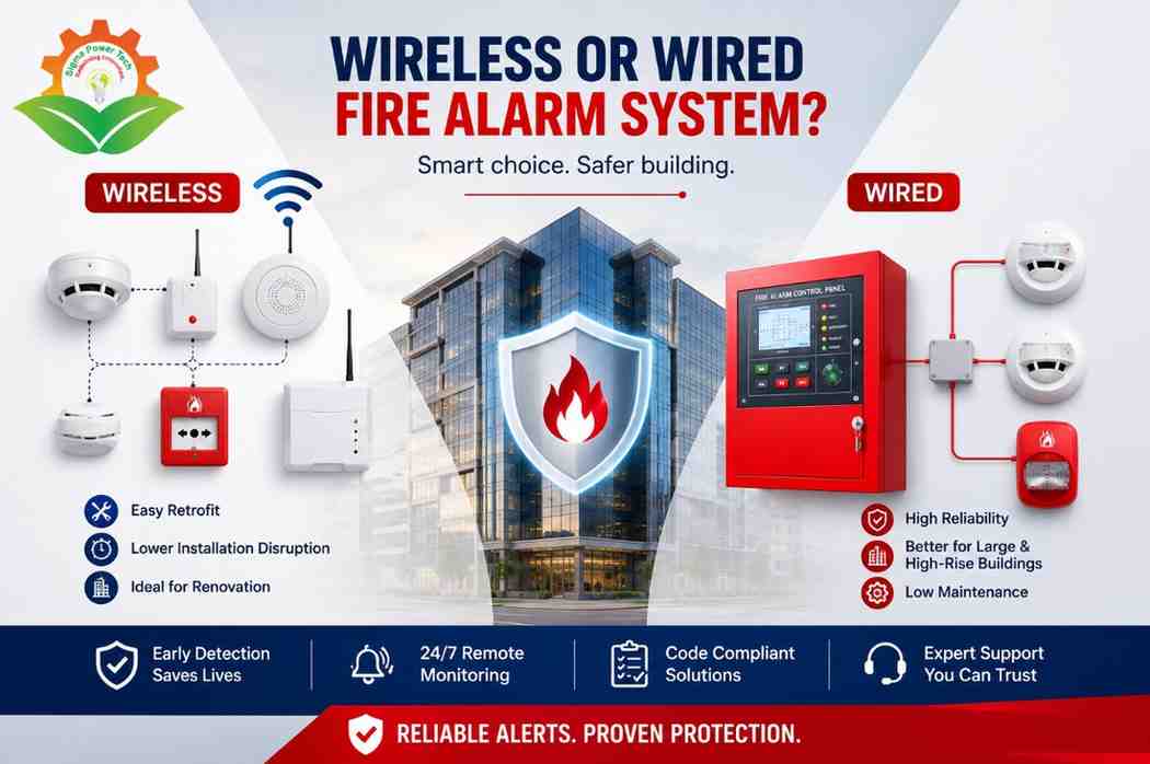 Can wireless fire alarms work in large buildings?