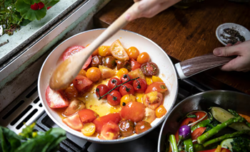 What is the point of an enameled cast iron skillet?