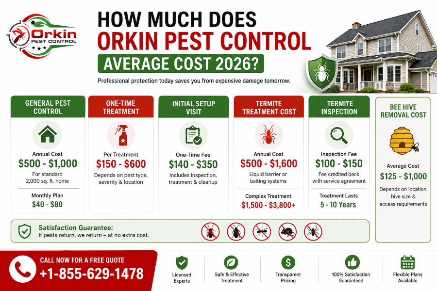 How Much Does Orkin Pest Control Average Cost 2026?