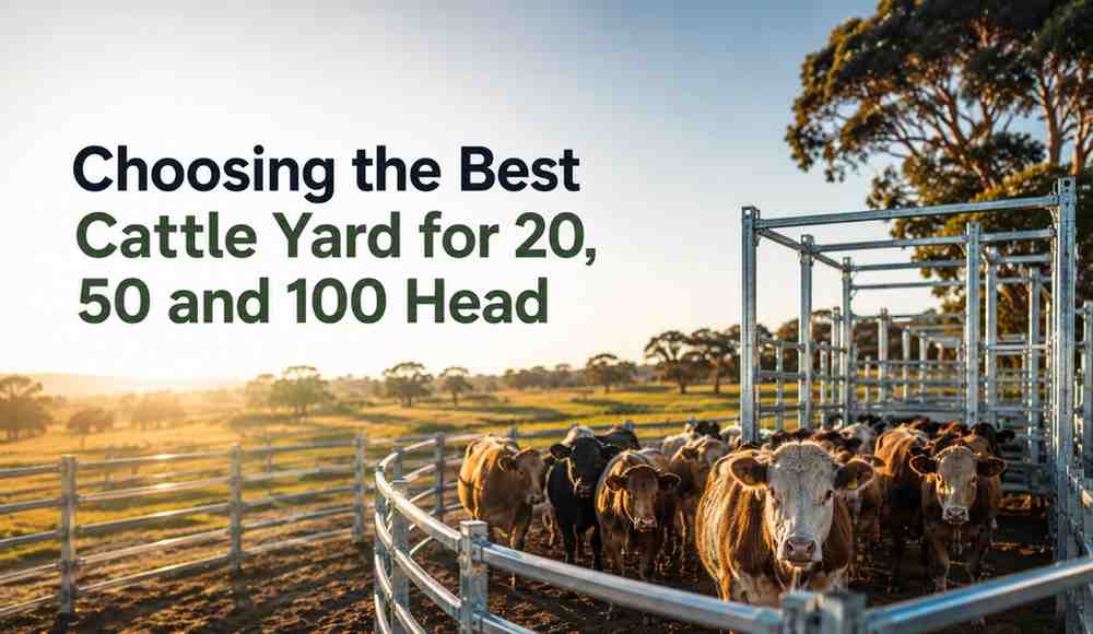 Choosing the Best Cattle Yard for 20, 50 and 100 Head