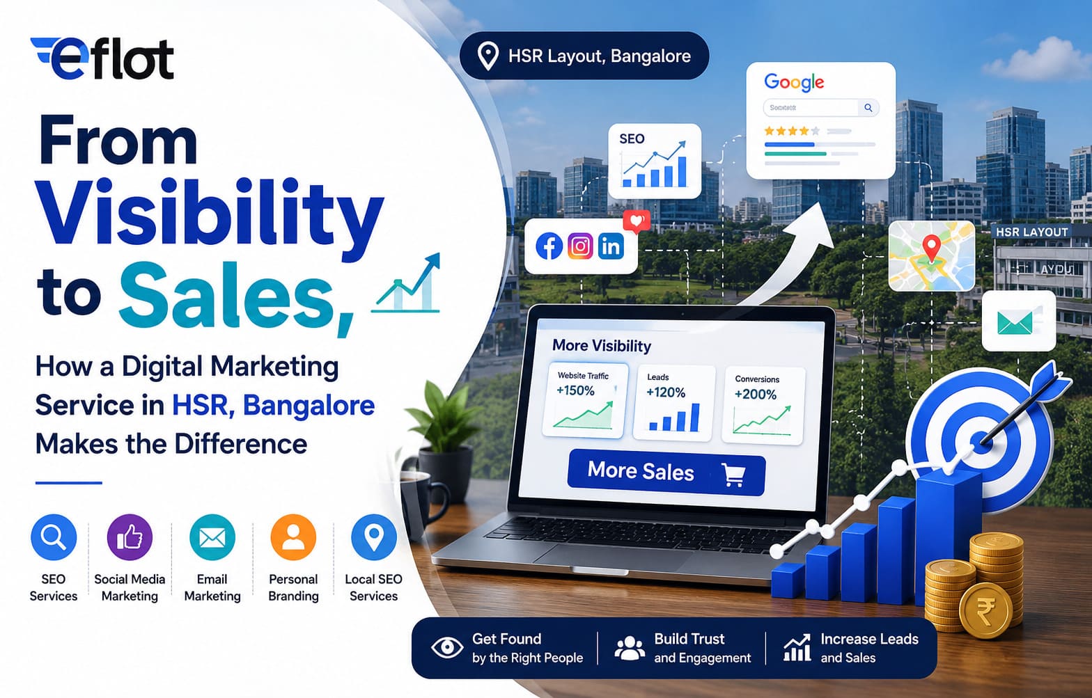 From Visibility to Sales, How a Digital Marketing Service in HSR, Bangalore Makes the Difference