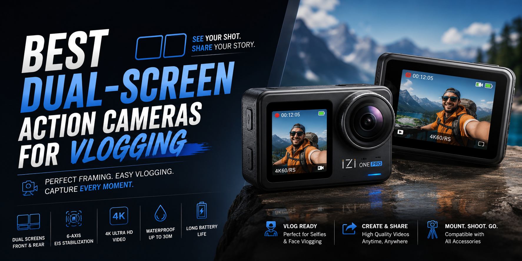 Best Dual-Screen Action Cameras for Vlogging