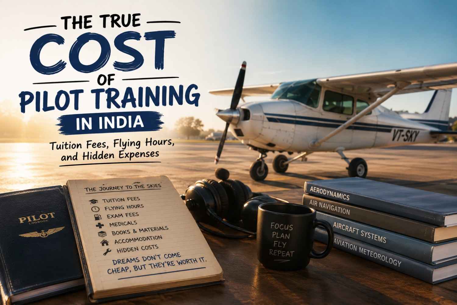 The True Cost of Pilot Training in India: Tuition Fees, Flying Hours, and Hidden Expenses