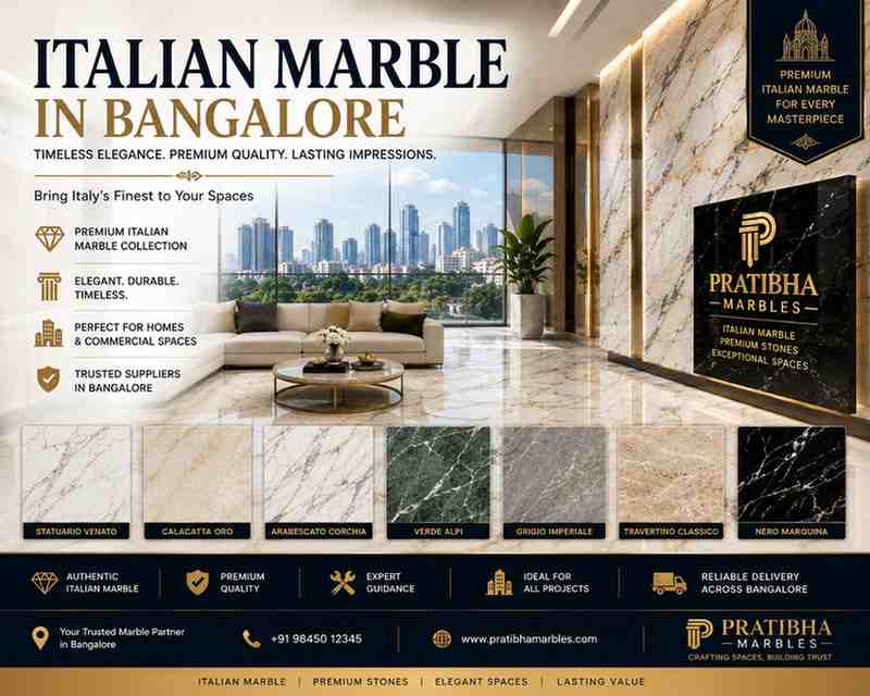 Transform Your Interiors with Premium Italian Marble in Bangalore