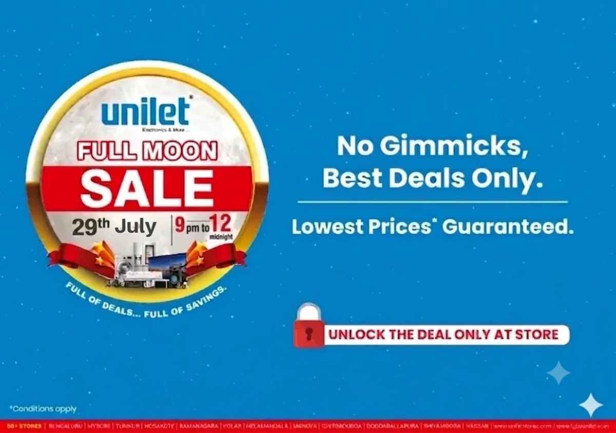 Full Moon Sale: Best Deals on Electronics & Home Appliances | Unilet Stores