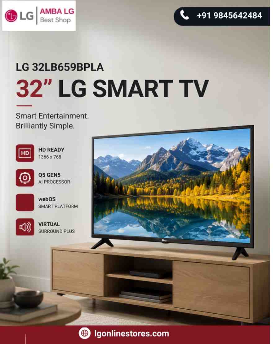 LG 32LB659BPLA 81.28 cm (32) LG SMART TV Features, Specifications & Price | Amba LG