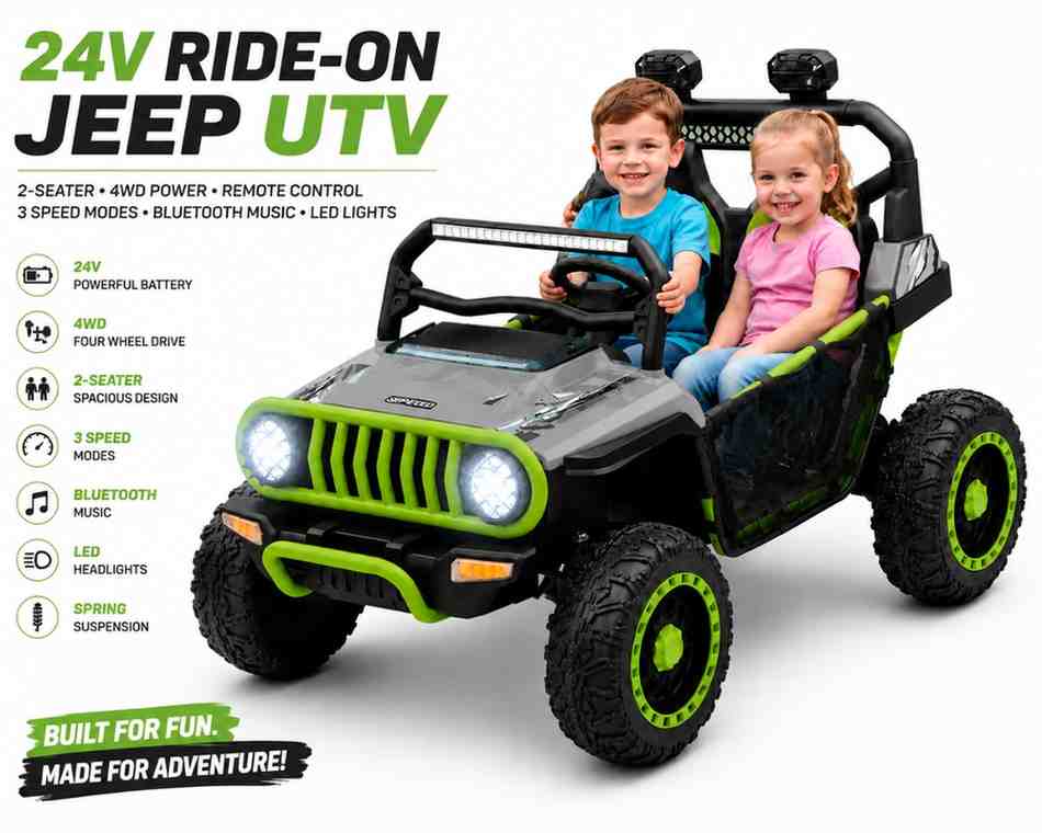 Product Spotlight: The 24V Ride-On Jeep UTV for Big Kids — Worth the Hype?