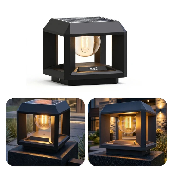 Solar Pillar Light for Gate & Garden | LiFePO4 | Waterproof | Hardoll Solar Lights 