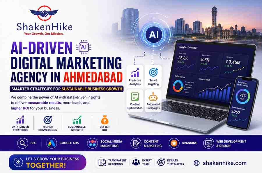 AI-Driven Digital Marketing Agency in Ahmedabad: Smarter Strategies for Sustainable Business Growth