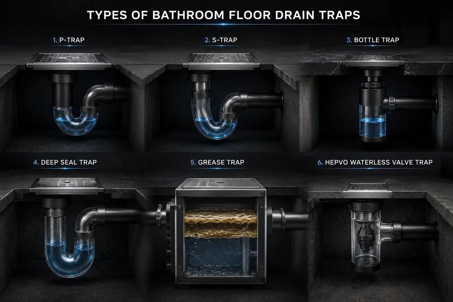 Bathroom Floor Drain Trap Types, Tips, and Maintenance