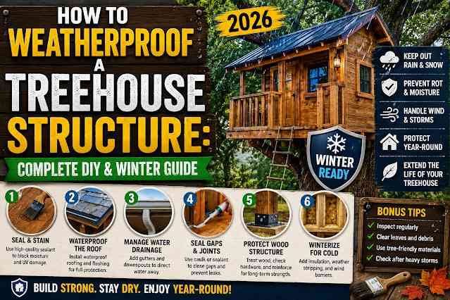 How to Weatherproof a Treehouse Structure
