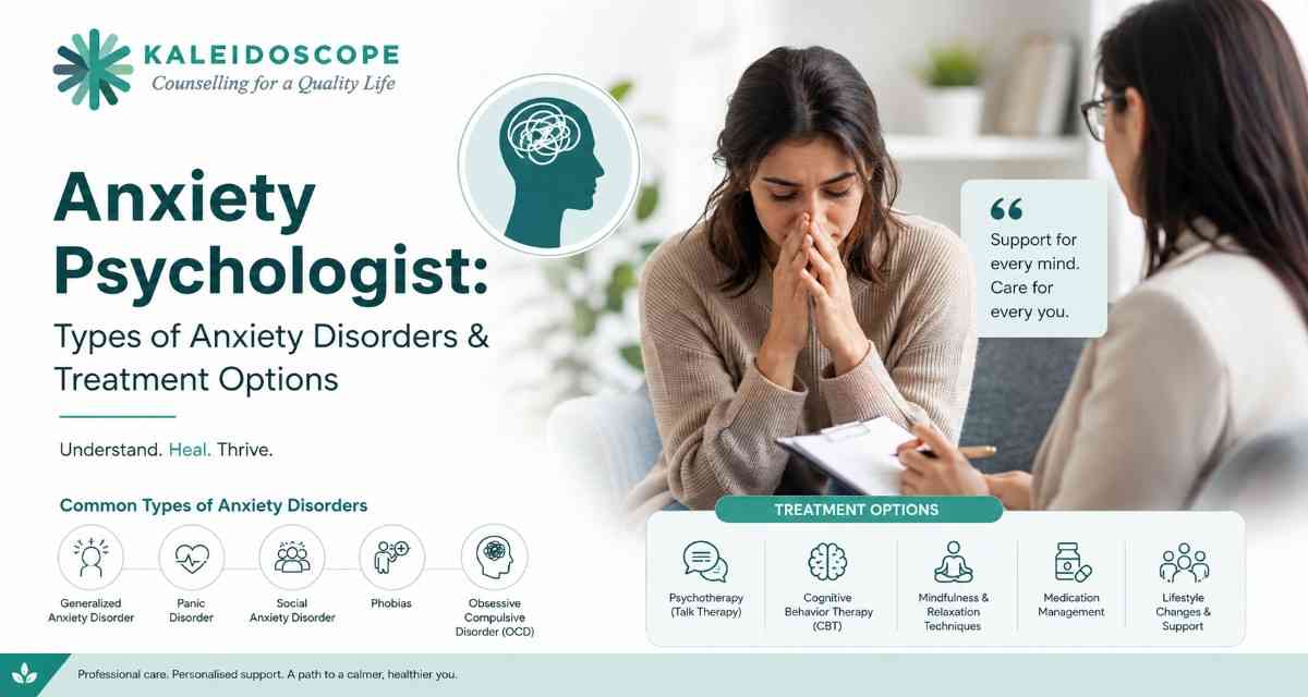 Anxiety Psychologist Types of Anxiety Disorders and Treatment Options