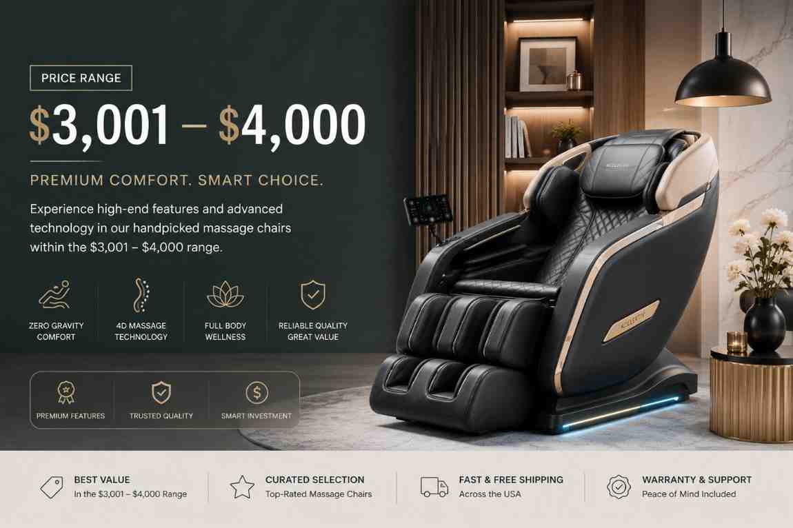 Best Massage Chairs Under $4000: What You Actually Get at This Price Point