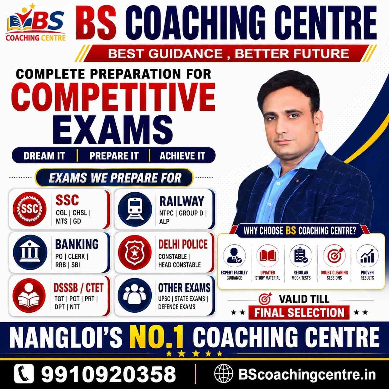 BS Coaching Centre in Nangloi: Competitive Exam Preparation and Professional Computer Courses