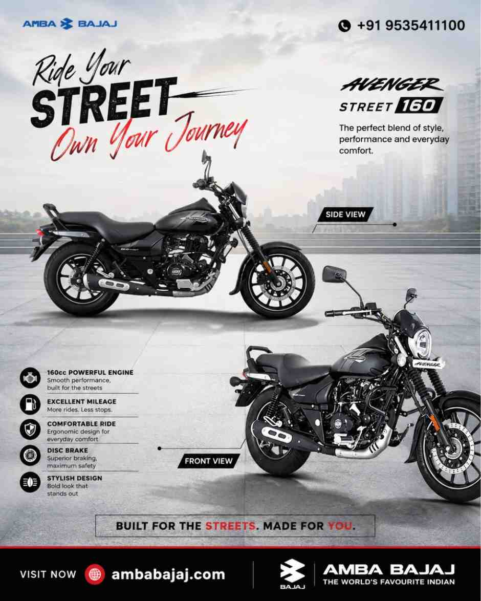 Bajaj Avenger Street 160 | Features, Comfort & Performance