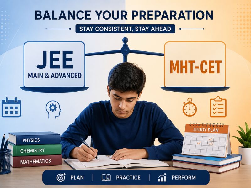 How to Balance JEE and MHT-CET Preparation Without Getting Overwhelmed
