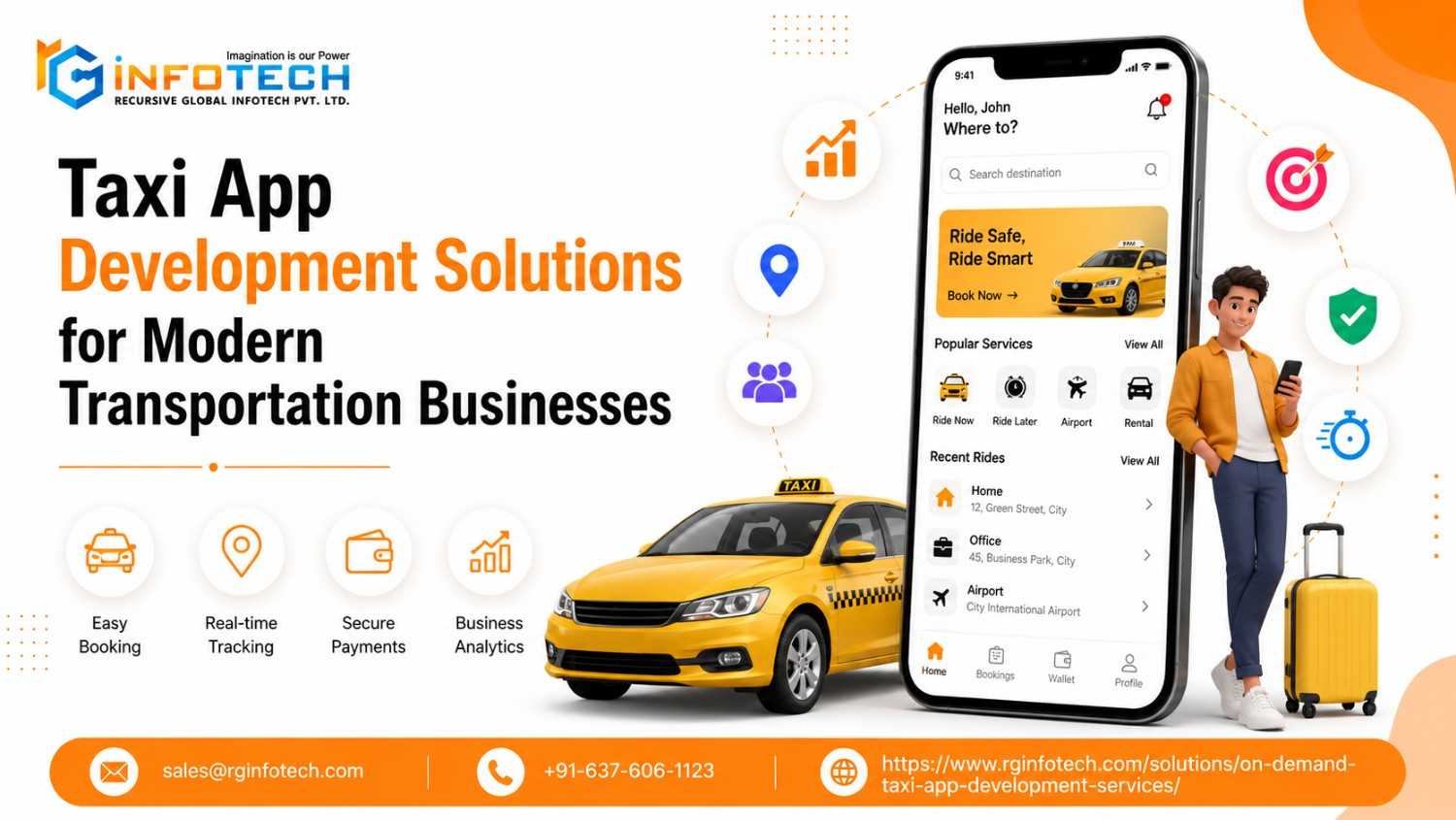 Taxi App Development Solutions | Build Your Own Taxi Booking App