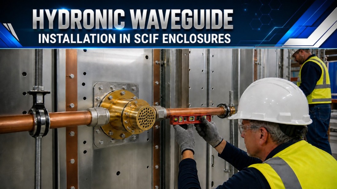 Hydronic Waveguide Installation in SCIF Enclosures