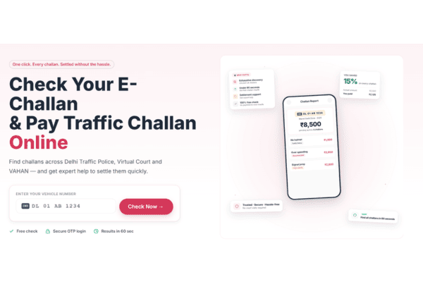 Check & Pay E-Challan Online | Traffic Challan Status | Vutto