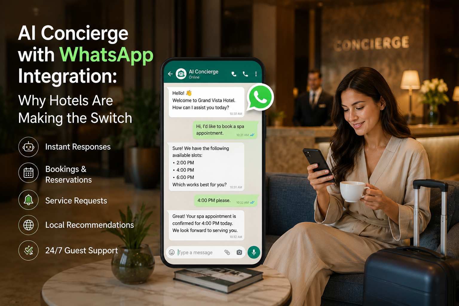 AI Concierge with WhatsApp Integration: Why Hotels Are Making the Switch