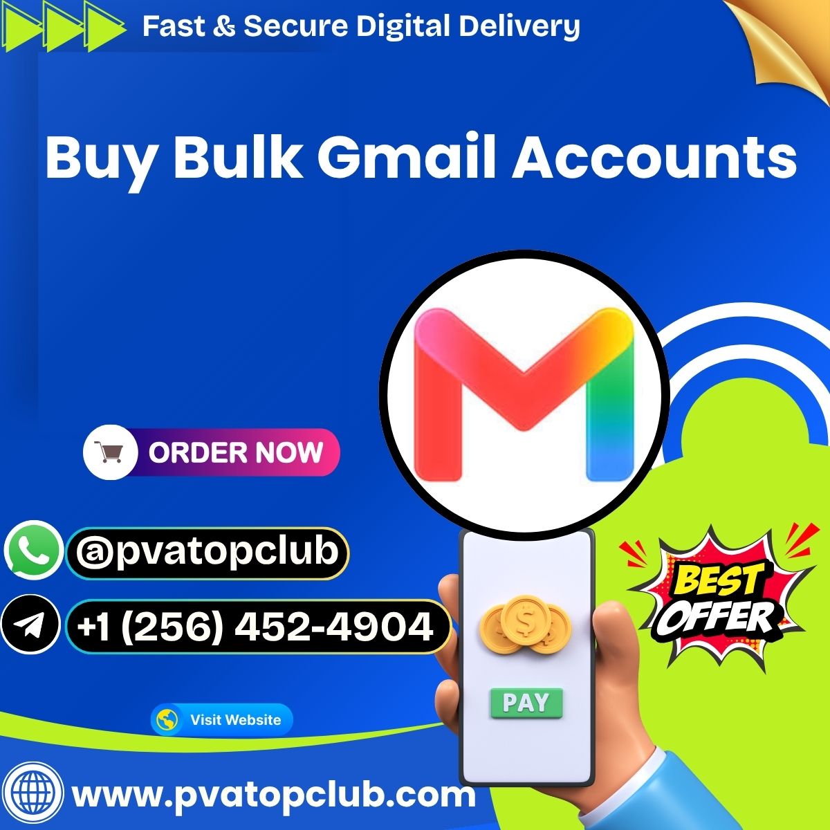 Buy Old Gmail Accounts (PVA,Bulk) _ Year 2014-2026 _ Mix Country 