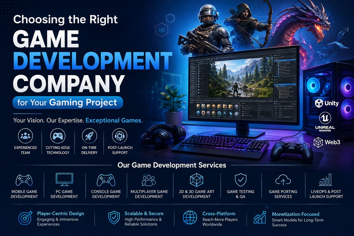 Choosing the Right Game Development  Company for Your Gaming Project