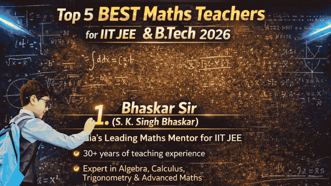 Top 5 Best Maths Teachers in India for IIT JEE & B.Tech 2026