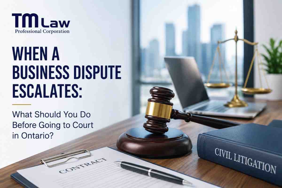 When a Business Dispute Escalates: What Should You Do Before Going to Court in Ontario?