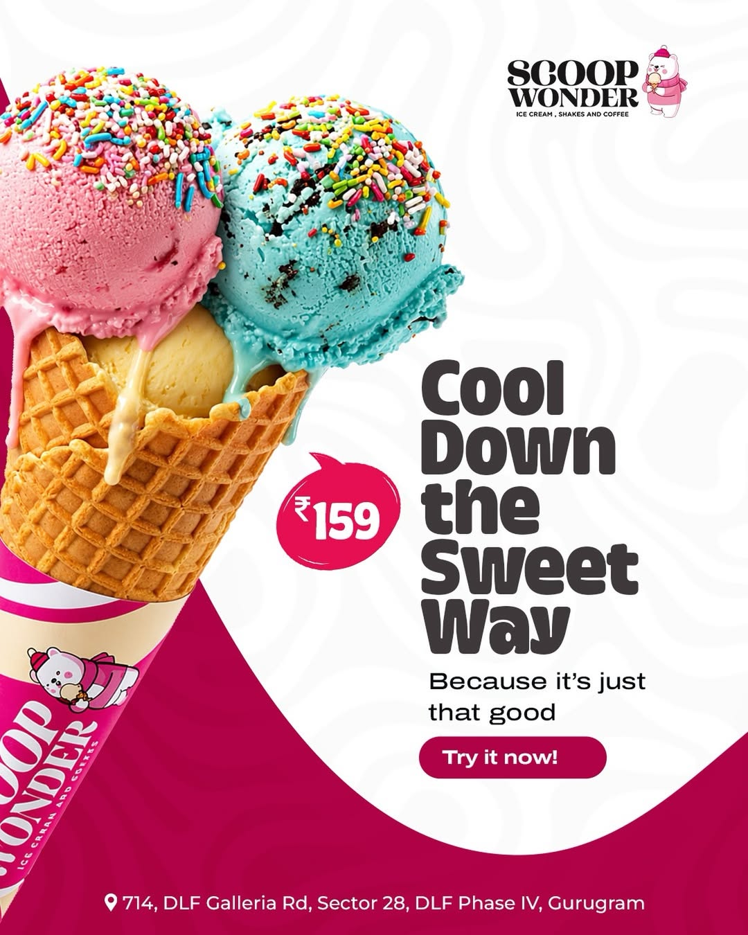 Satisfy Your Sweet Cravings at Scoop Wonder Galleria – Best Ice Cream in Gurgaon