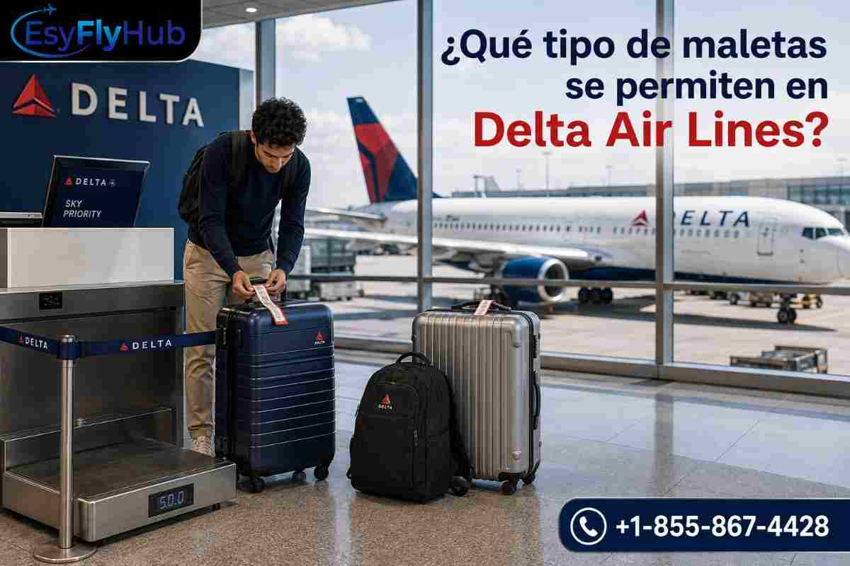 ¿Qué tipo de maletas se permiten en Delta Air Lines?