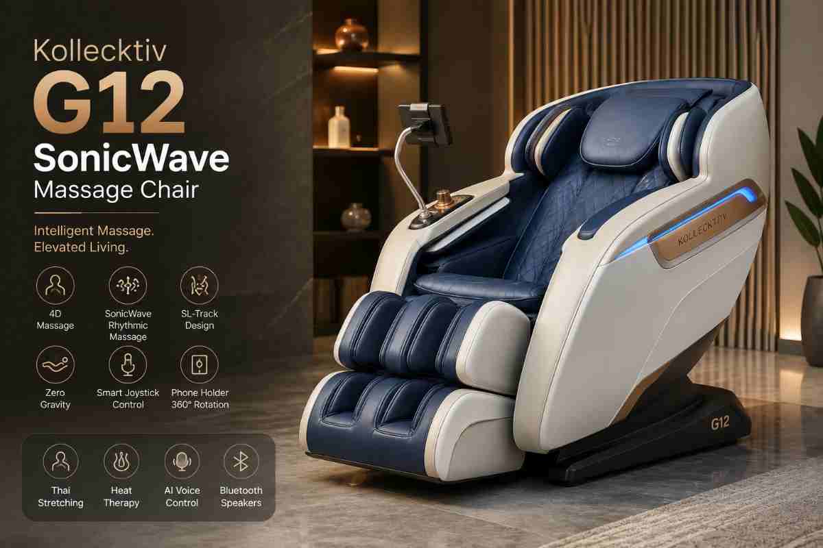 Kollecktiv G12 Review: The First Massage Chair Built Around Sound, Not Just Pressure