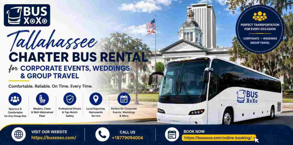 Tallahassee Charter Bus Rental for Corporate Events, Weddings & Group Travel