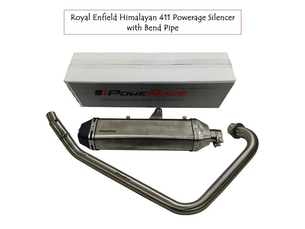 Royal Enfield Himalayan 411 Aluminum Pannier Top Box and Powerage Silencer